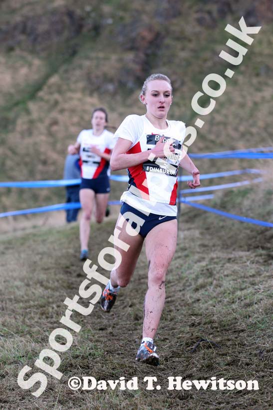 Lily Partridge during the senior womens 6k BUPA Great Edinburgh Cross Country. Photo: David T. Hewitson/Sports for All Pics